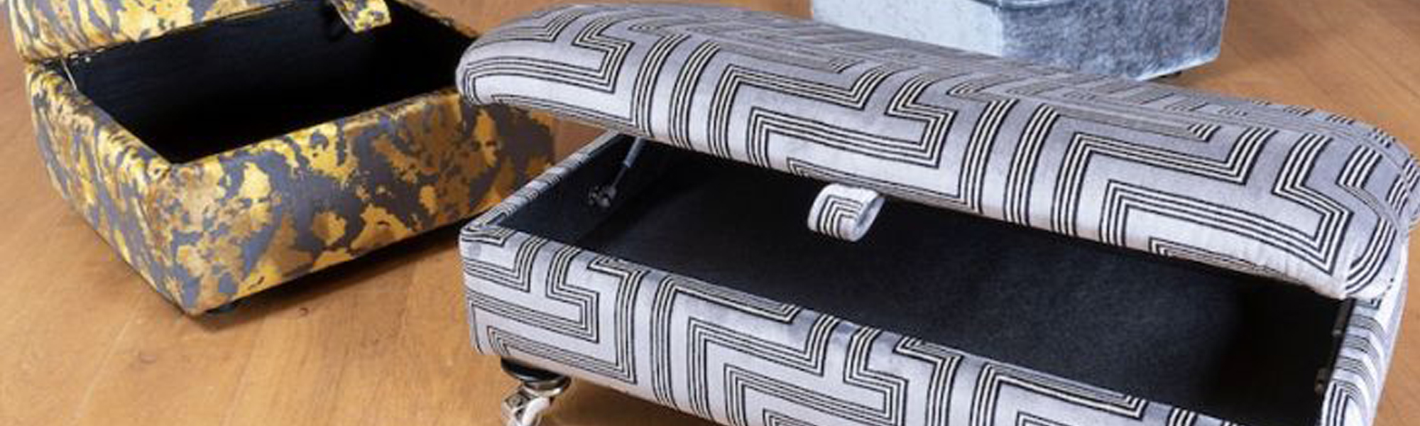 Fabric Footstools & Storage Ottomans