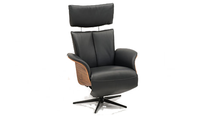 Manual Leather Swivel Chair Medium	