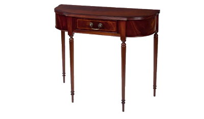 one drawer bow hall table
