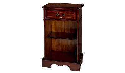 one drawer open bookcase