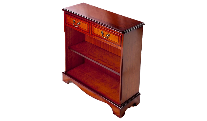 two drawer open bookcase