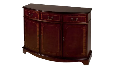 three door bow sideboard