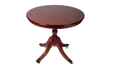 three foot six round table with rim