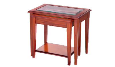 Sheraton 2 Tier Glass Top Nest