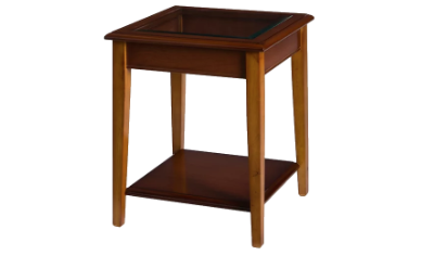 Sheraton Glass Top Lamp Table