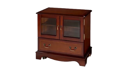 TV DVD Cabinet With Glass Doors