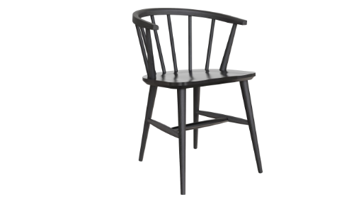 Anthracite dining armchair