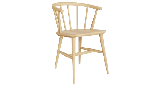 White dining armchair