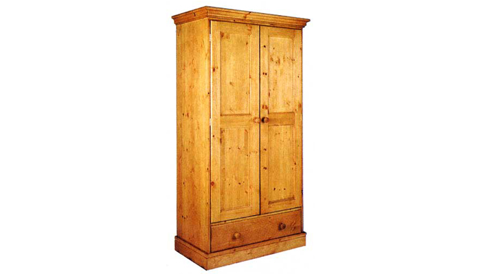 Cornish Pine 2 Door Single Combi Robe