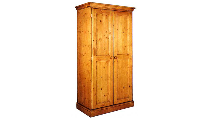 Cornish Pine 2 Door Single Wardrobe