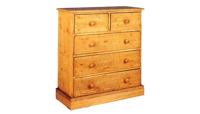 Cornish Pine 2 Over 3 Chest of Drawers