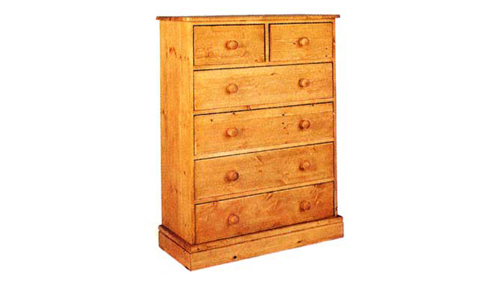 Cornish Pine 2 Over 4 Chest of Drawers