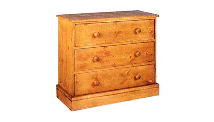 Cornish Pine 3 Drawer Chest