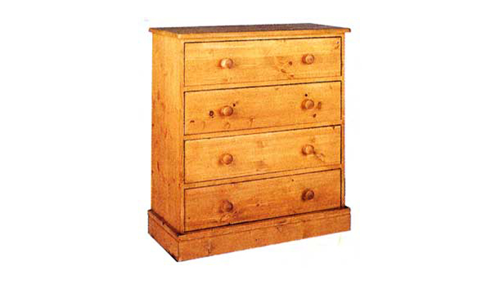 Cornish Pine 4 Drawer Chest