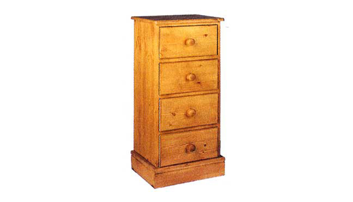 Cornish Pine 4 Drawer Wellington Chest