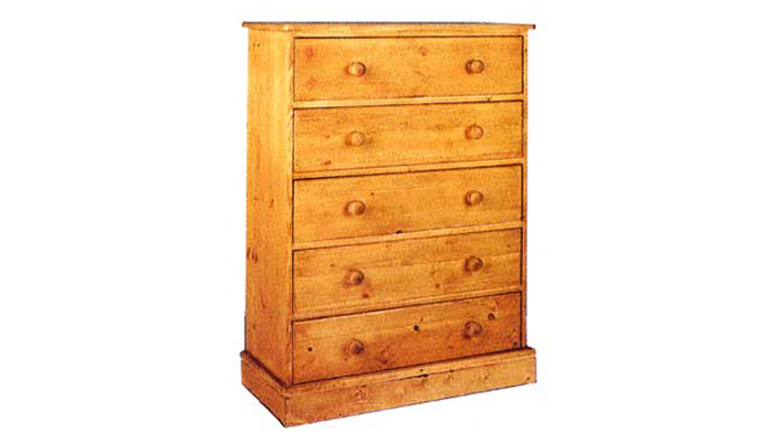 Cornish Pine 5 Drawer Chest