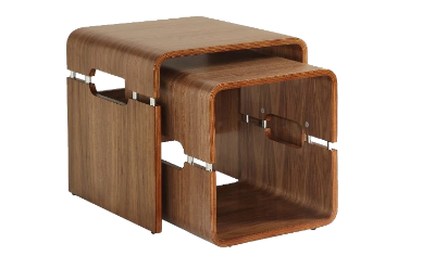 Havana 706 Nest Of Tables Matt Walnut/Oak
