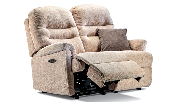 Keswick Fabric Small Power Recliner 2 Seater