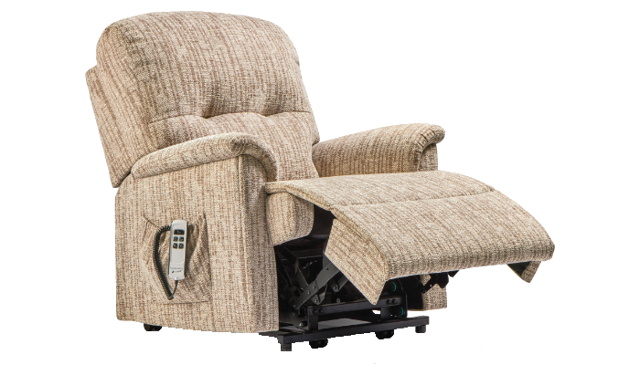 Lincoln Fabric Petite Power Riser Recliner