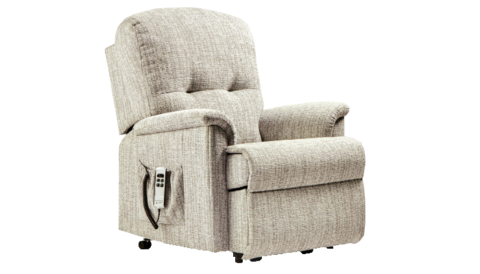 Lincoln Fabric Small Power Riser Recliner