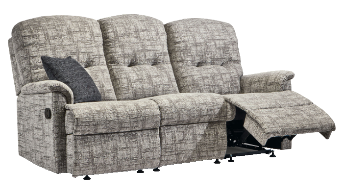 Lincoln Fabric Standard 3 Seater Manual Recliner