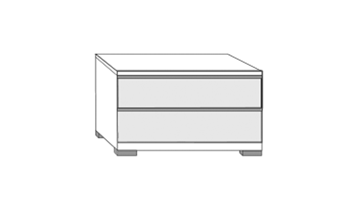 2 Drawer Bedside