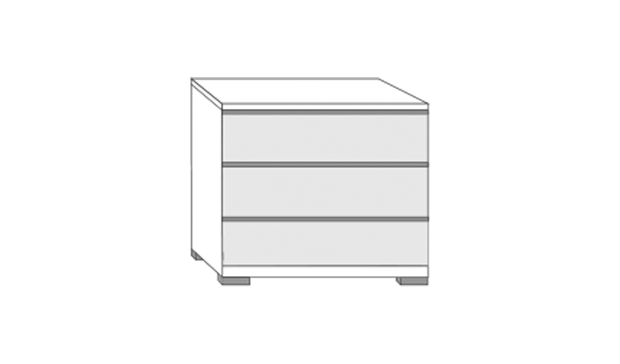 3 Drawer Bedside