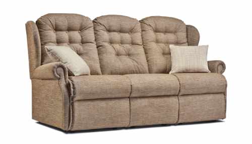 Lynton Fabric Small Fixed 3-seater