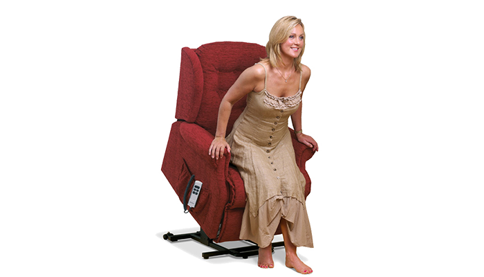 Lynton Fabric Small Power Riser Recliner
