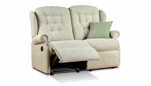 Lynton Fabric Small Powered Reclining 2-seater