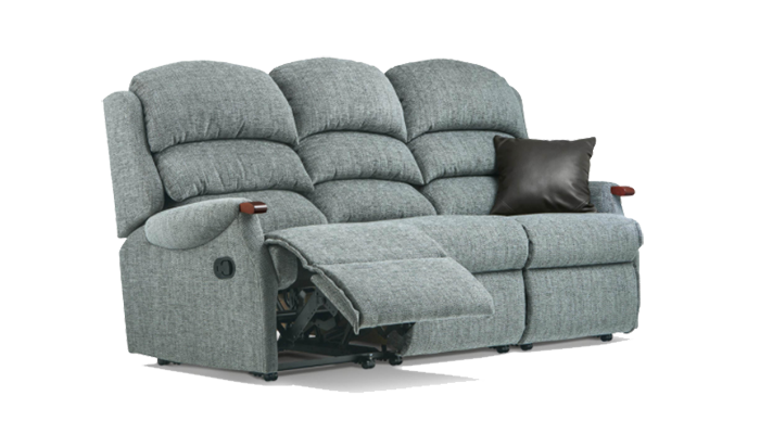 Malham Fabric 3 Seater Recliner Sofa Standard