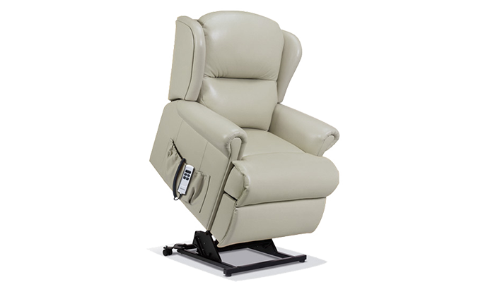 Malvern Leather Petite Power Riser Recliner