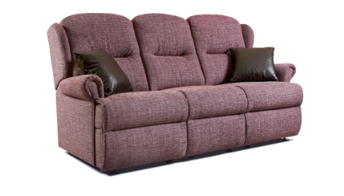 Malvern Fabric Small Fixed 3-seater