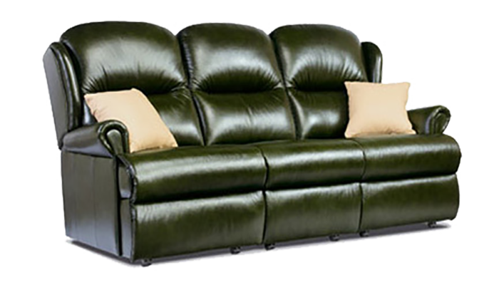 Malvern Leather Standard Fixed 3-seater