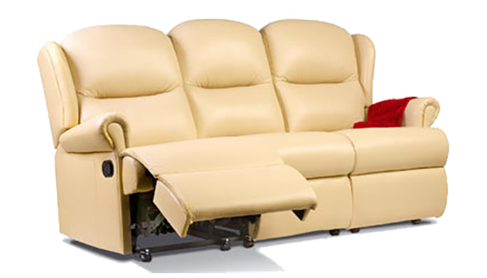 Malvern Leather Standard Powered Reclining 3-seater