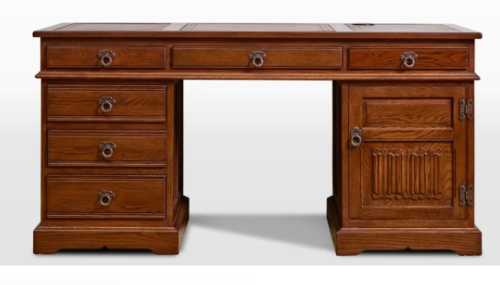 Old Charm Pedestal Desk