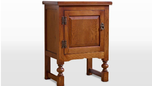 Old Charm Single Door Pedestal Cabinet