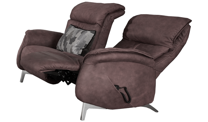 Swan Leather 2.5 Seater Power Cumuly Recliner 81P	