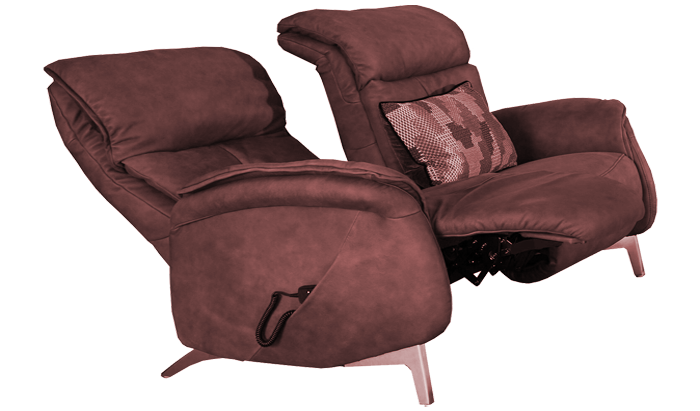 Swan Leather 3 Seater 2 Cushion Power Cumuly Recliner 82P	
