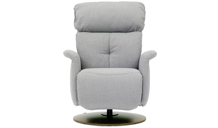 Swan Leather Medium Manual Sprung Back Easy-Swing Chair 36
