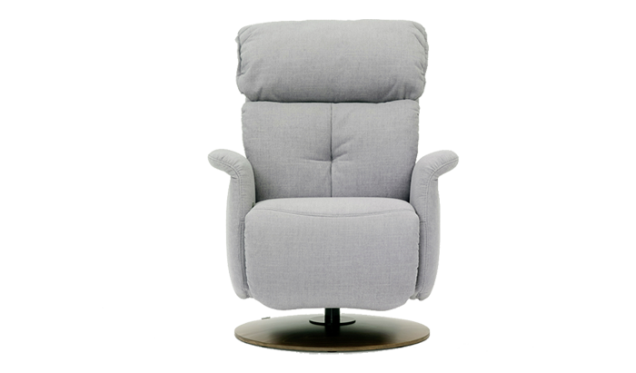 Swan Leather Small Manual Sprung Back Easy-Swing Chair 35	