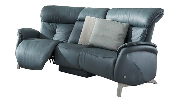 Swan Leather Trapezoidal Sofa Power Back and Rack Heart Balance 68P	