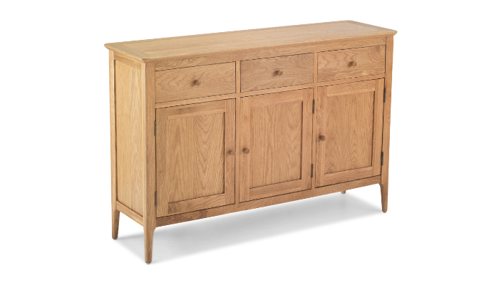 Wardley Oak Large Sideboard 3 Door/3 Drawer