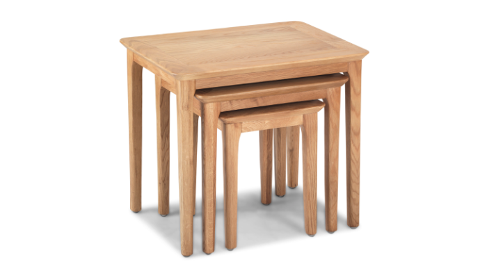Wardley Oak Nest of 3 Tables